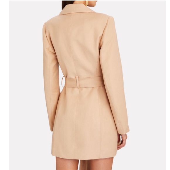 Significant other Elora belted mini blazer Linen dress size 6 front pockets - Picture 3 of 14